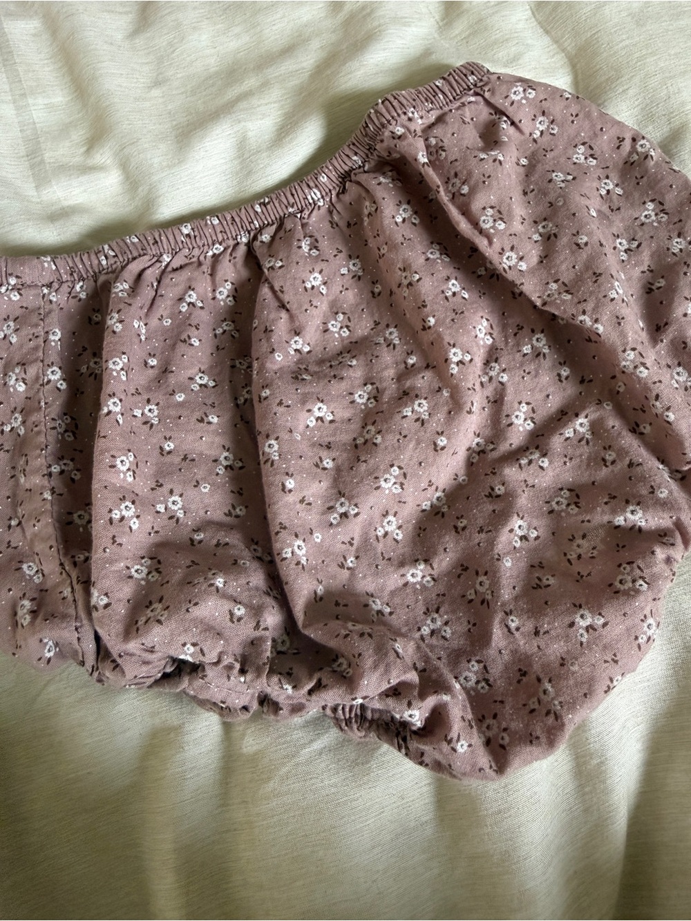 Jamie Kay Mauve Floral Bubble Shorts